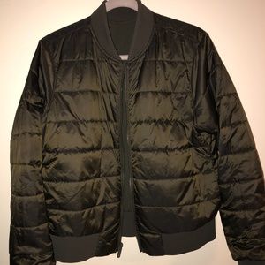 Lululemon Olive Reversible Bomber Jacket